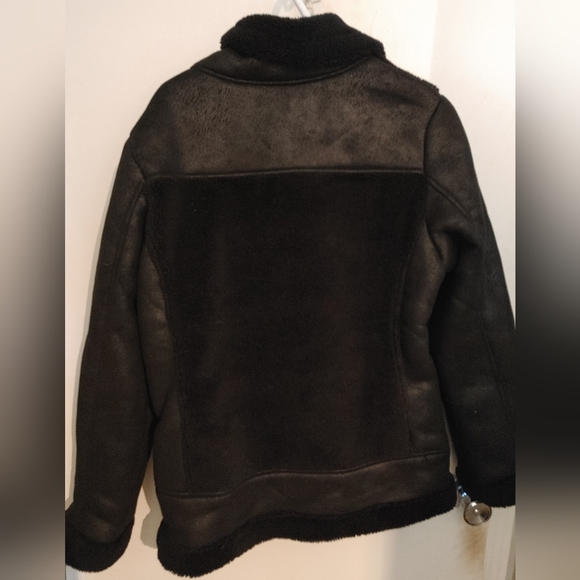 Koolaburra by UGG Faux Suede Moto Jacket Black Sz.Med - Picture 9 of 11